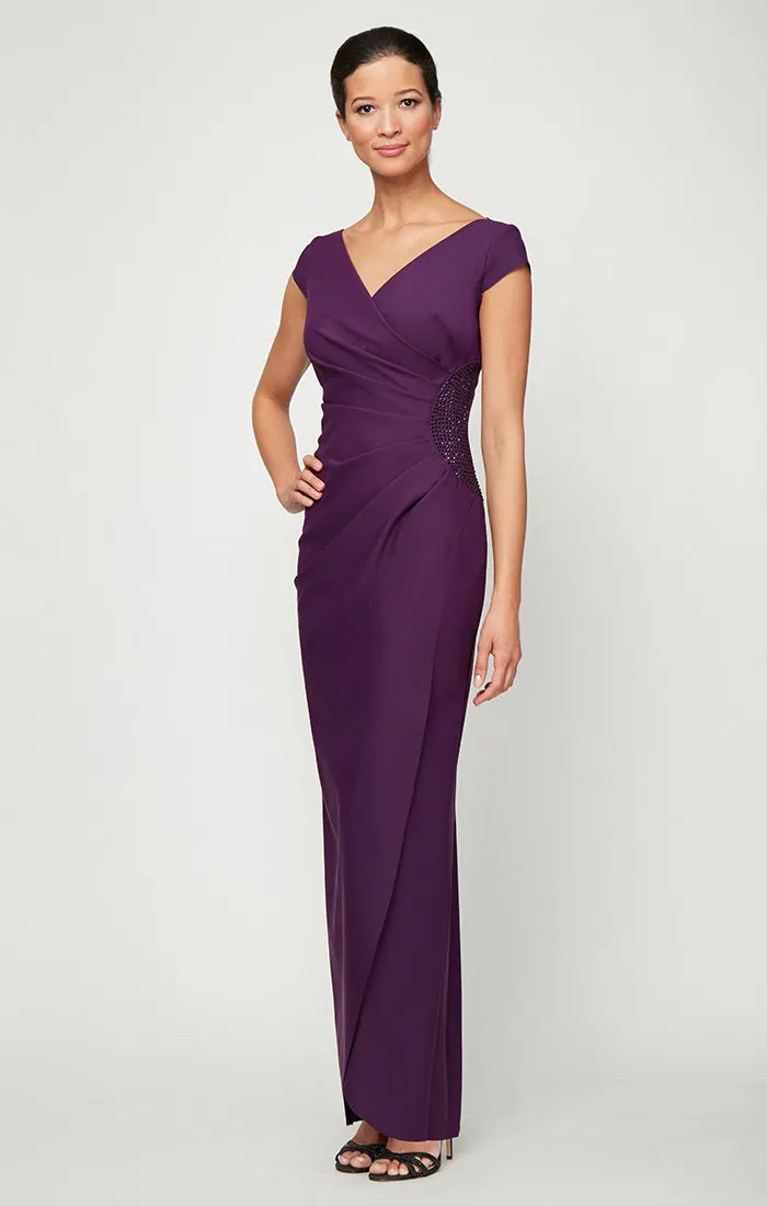 Regular - Elizabeth Cap Sleeve Contour Gown sold by Alex Evenings