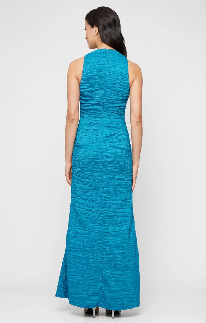 Regular - Sleeveless Crinkle Stretch Taffeta Dress with V-Neckline sold by Alex Evenings product image thumbnail 2