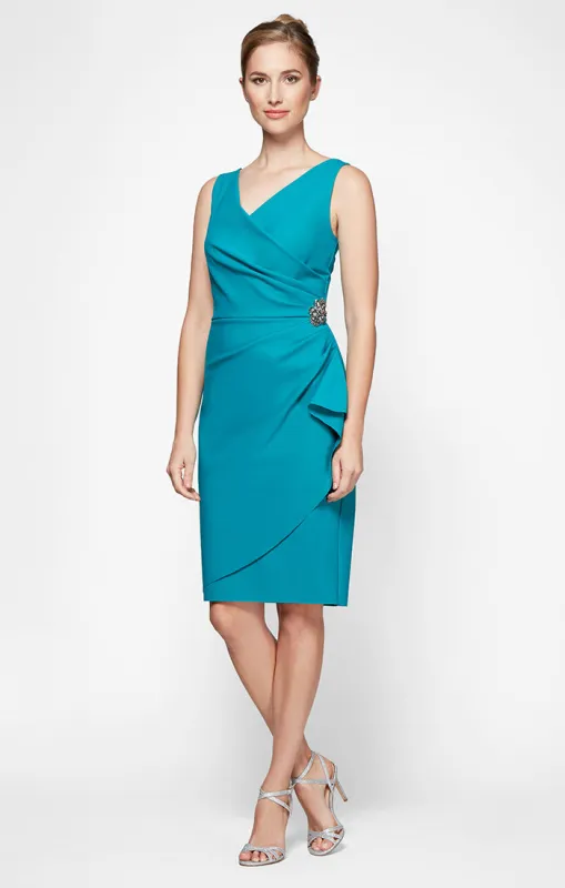 Regular - Danielle Beaded Contour Dress sold by Alex Evenings