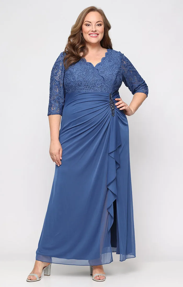 Plus - Victoria Empire Waist Gown sold by Alex Evenings