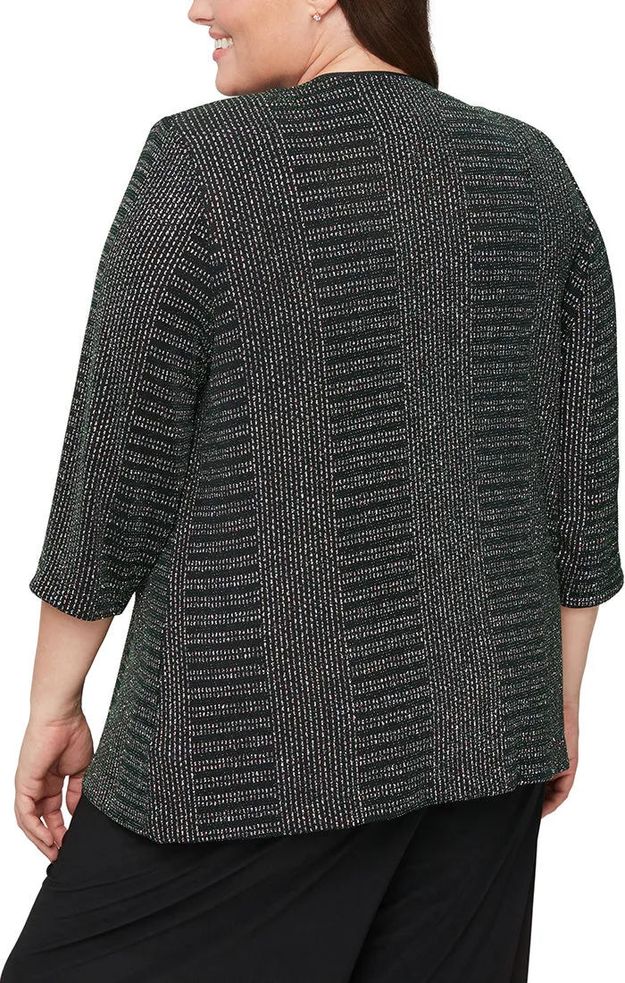 Plus - Printed Twinset With Hook Neck Closure Jacket and Scoop Neck Tank sold by Alex Evenings product image thumbnail 3