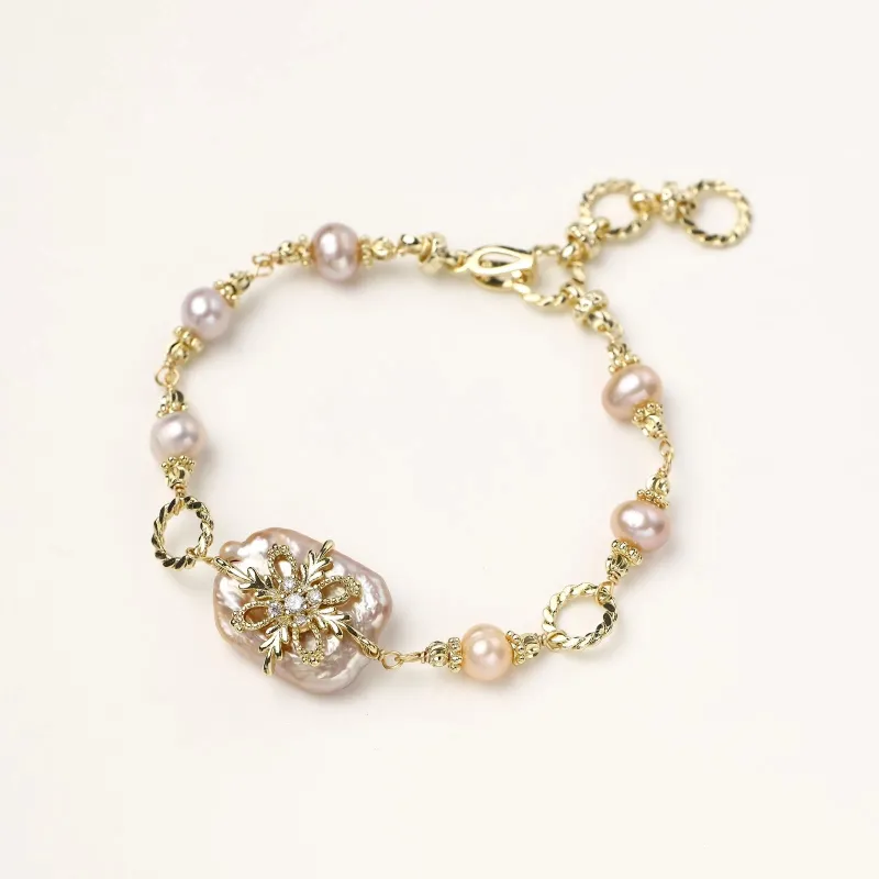 Baroque Pearl Bloom Bracelet sold by Alex Evenings