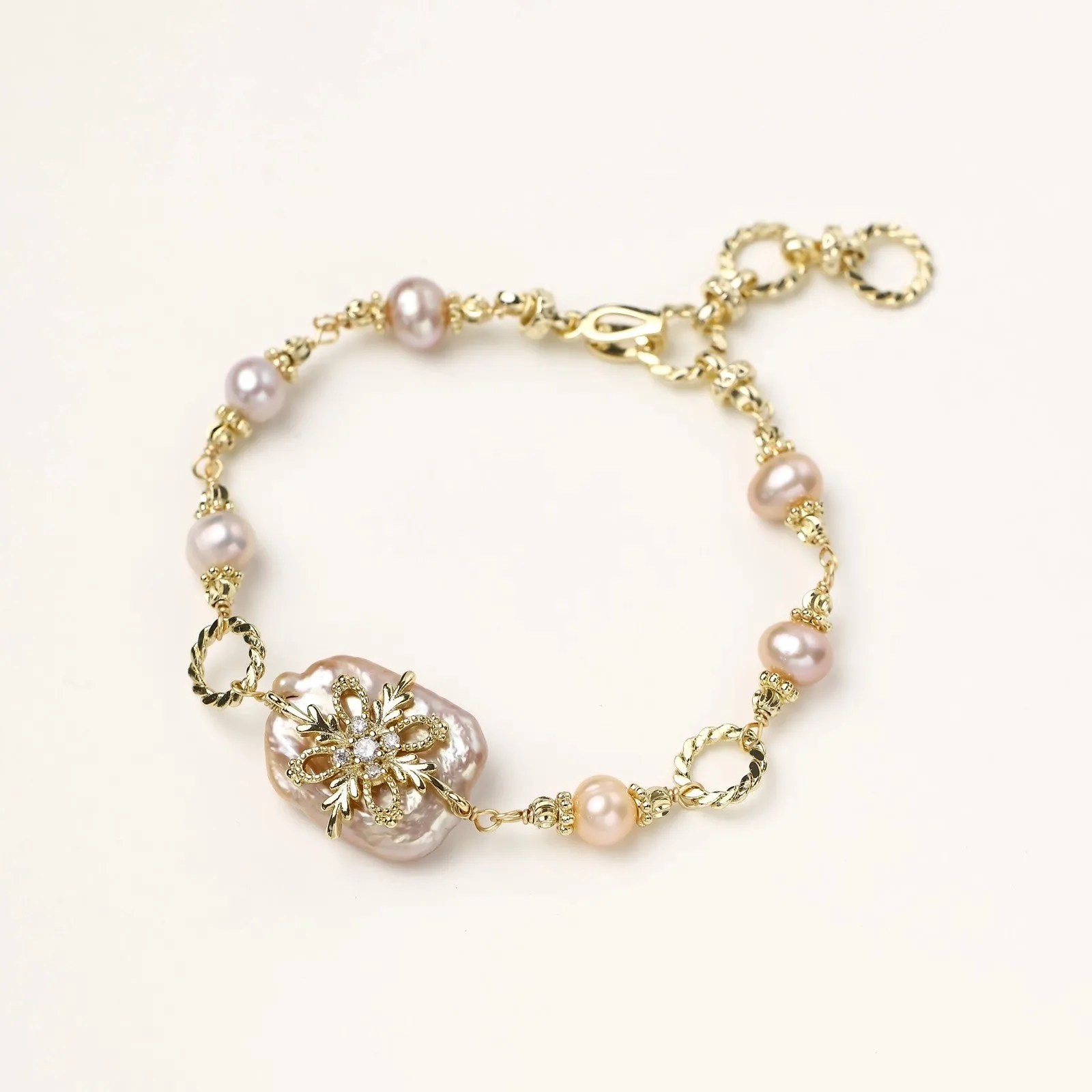 Baroque Pearl Bloom Bracelet sold by Alex Evenings