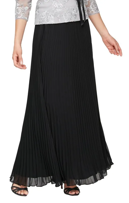 Regular - Long Pleated Chiffon Skirt sold by Alex Evenings