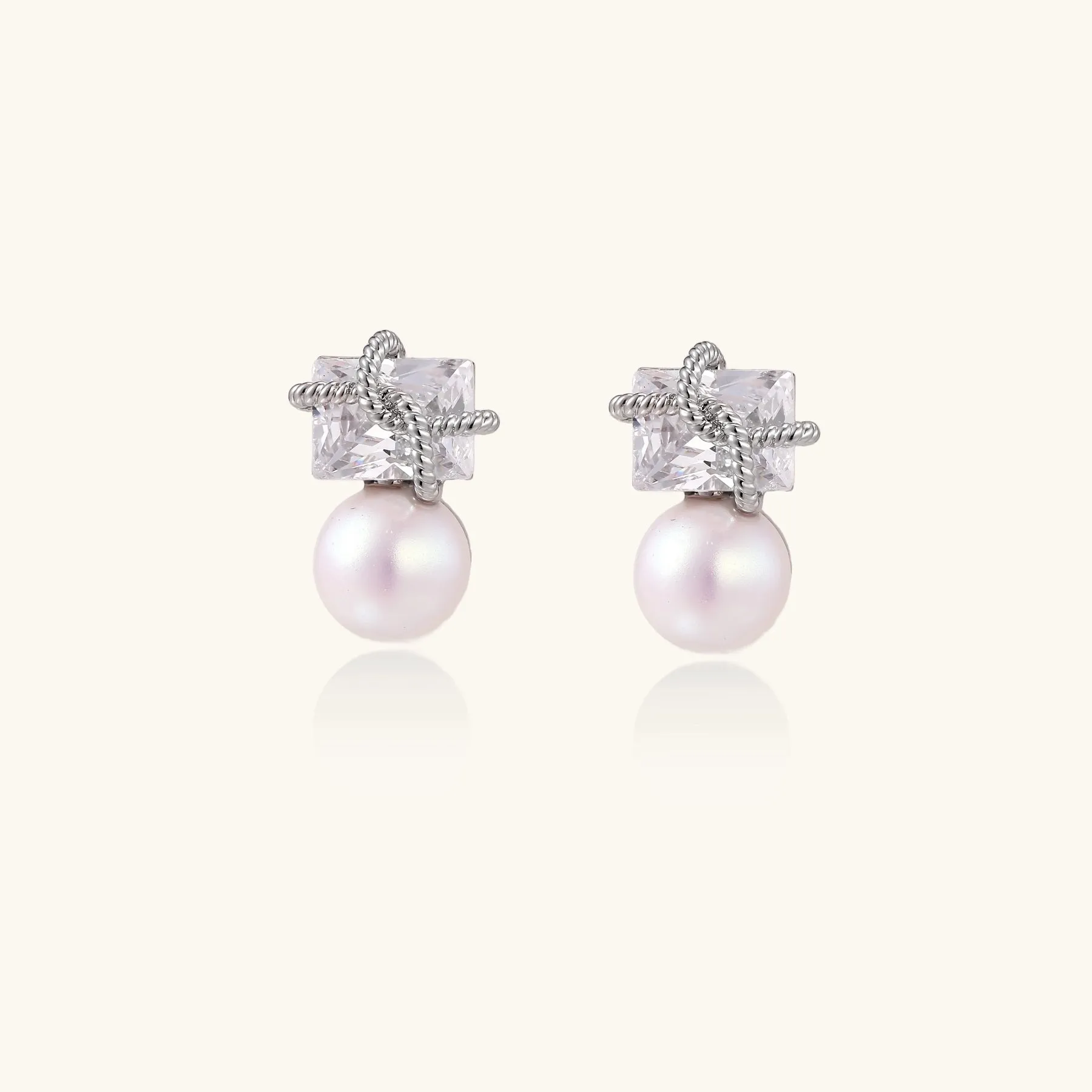 Stardust Pearl Drop Earrings sold by Alex Evenings product image thumbnail 2