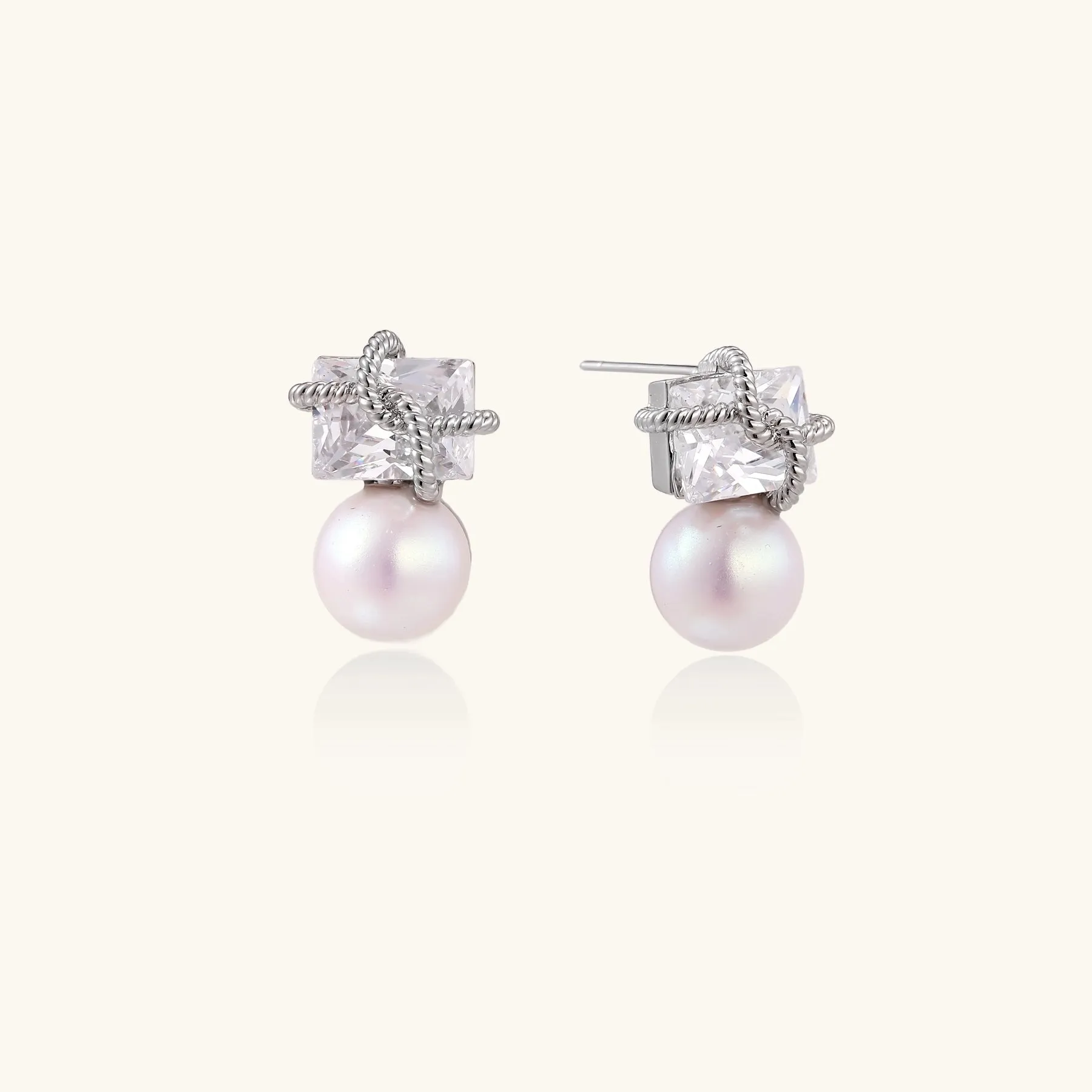Stardust Pearl Drop Earrings sold by Alex Evenings product image thumbnail 3