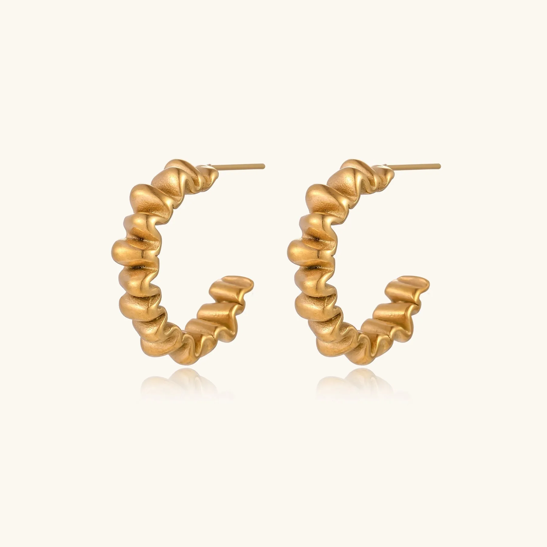 Twisted Gold Hoops sold by Alex Evenings product image thumbnail 4
