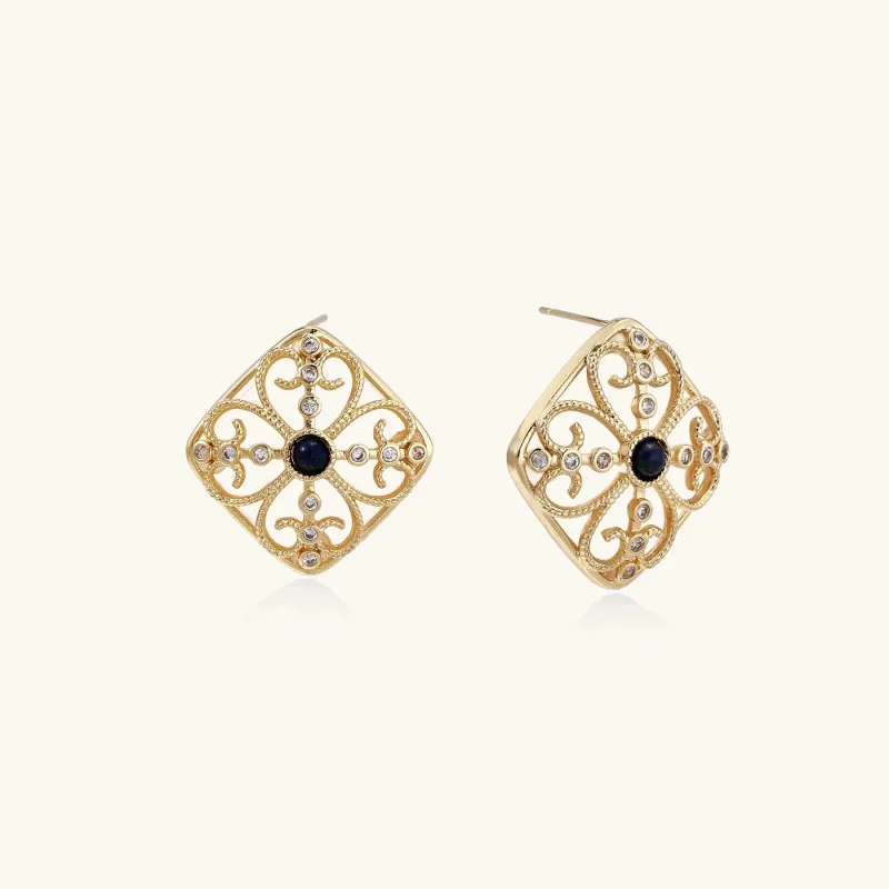 Byzantine Dream Studs sold by Alex Evenings