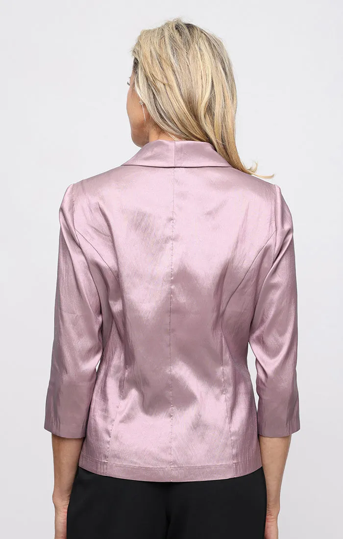 Petite - Taffeta Blouse with Collar and Decorative Side Closure sold by Alex Evenings product image thumbnail 2