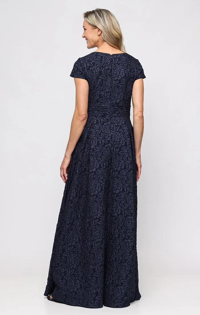 Petite Paulina Embossed Crepe Ballgown sold by Alex Evenings product image thumbnail 3