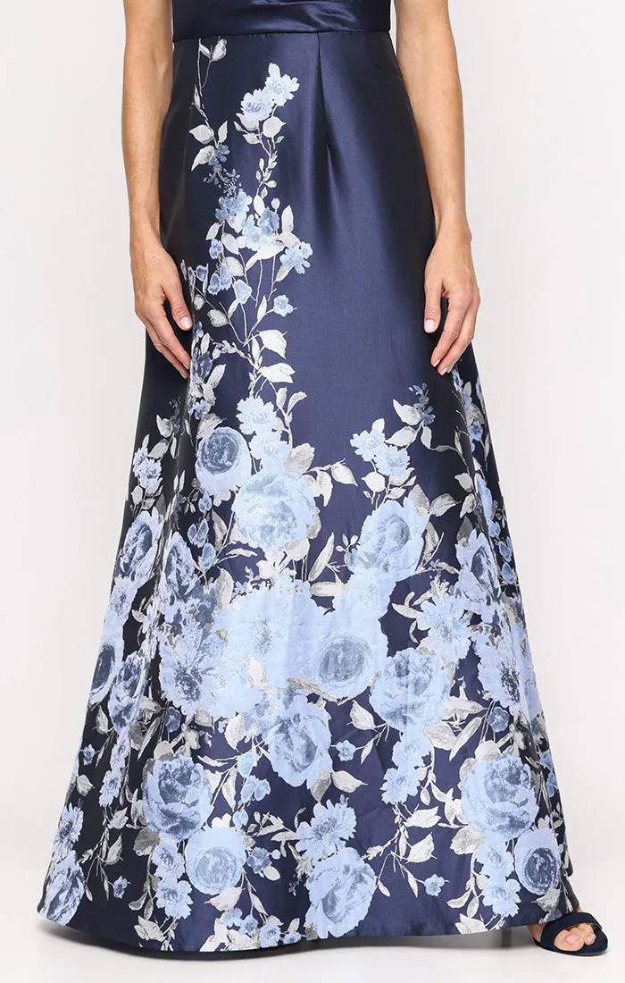 Off-the-Shoulder Printed Jacquard Ballgown with Pockets sold by Alex Evenings product image thumbnail 2