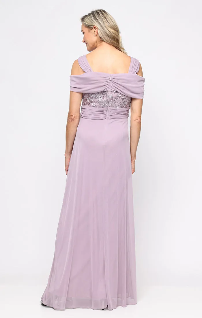 Plus Empire Waist Cold Shoulder Gown sold by Alex Evenings product image thumbnail 3