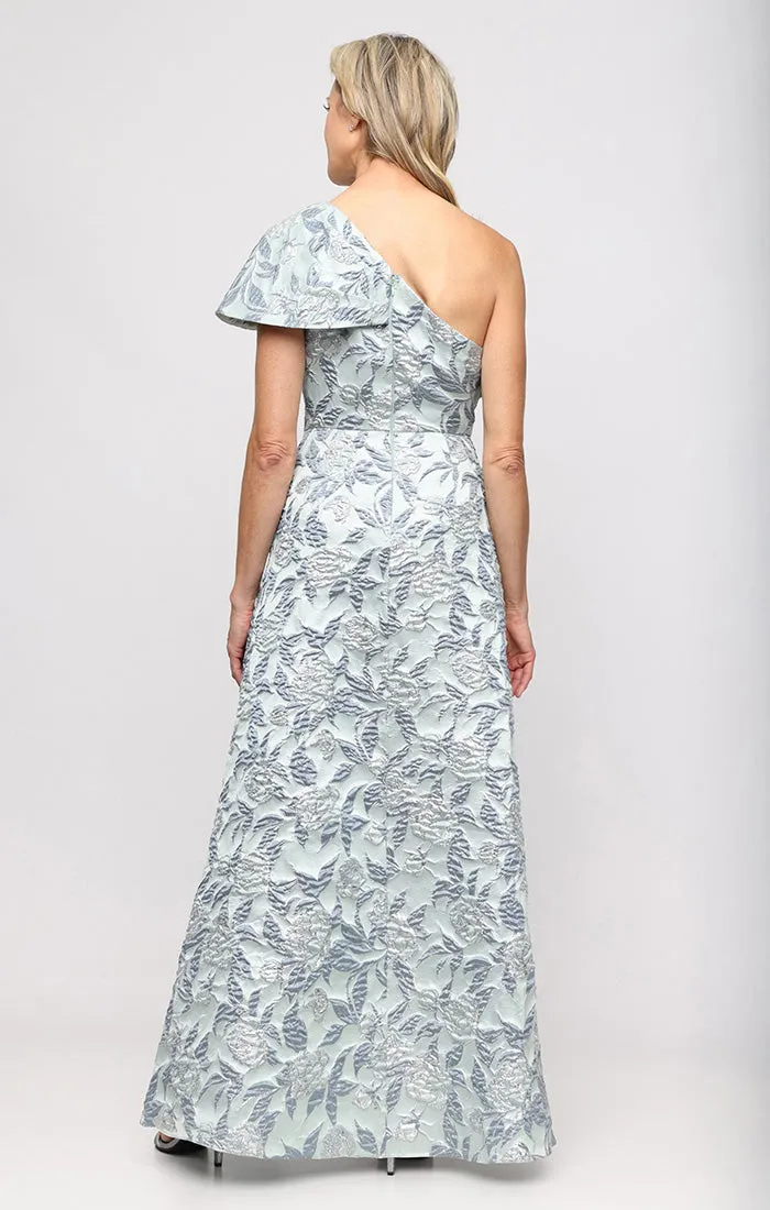 One Shoulder Jacquard Gown sold by Alex Evenings product image thumbnail 4