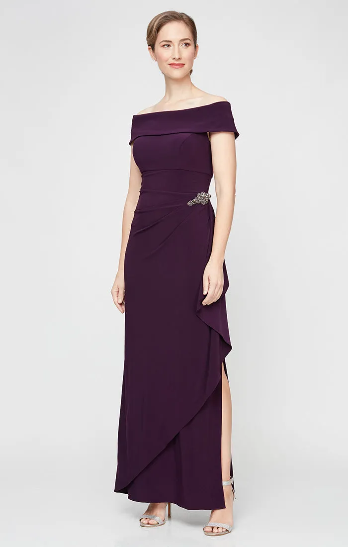 Regular - Nora Off-the-Shoulder Matte Jersey Dress sold by Alex Evenings