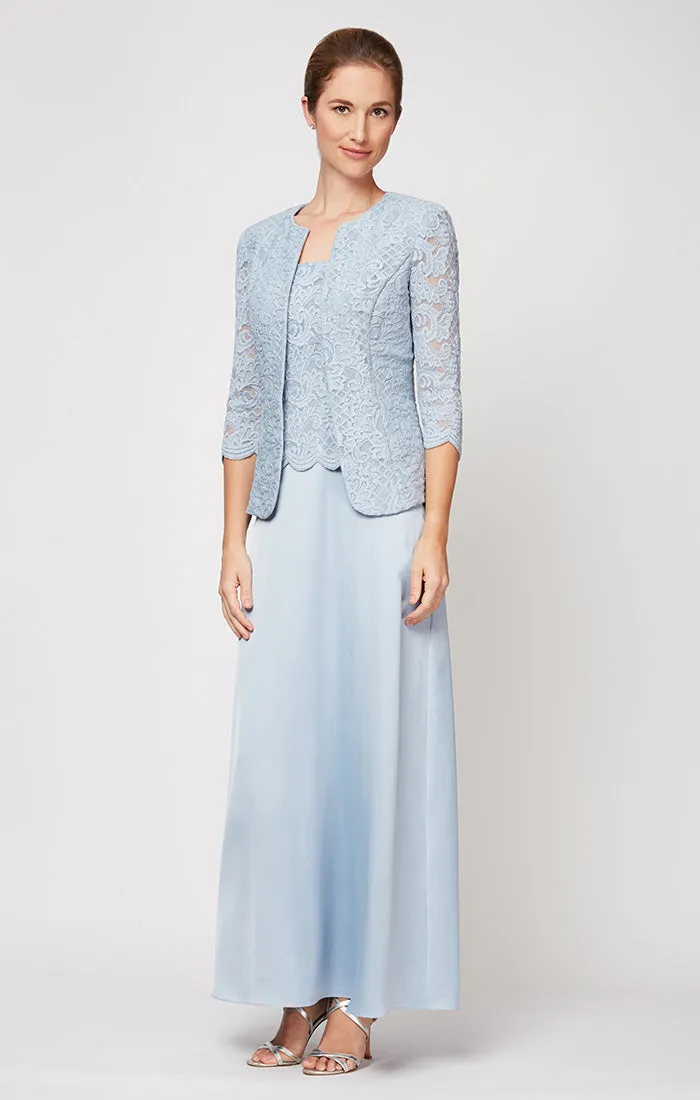 Petite Bethany Glitter Lace Jacket Dress sold by Alex Evenings