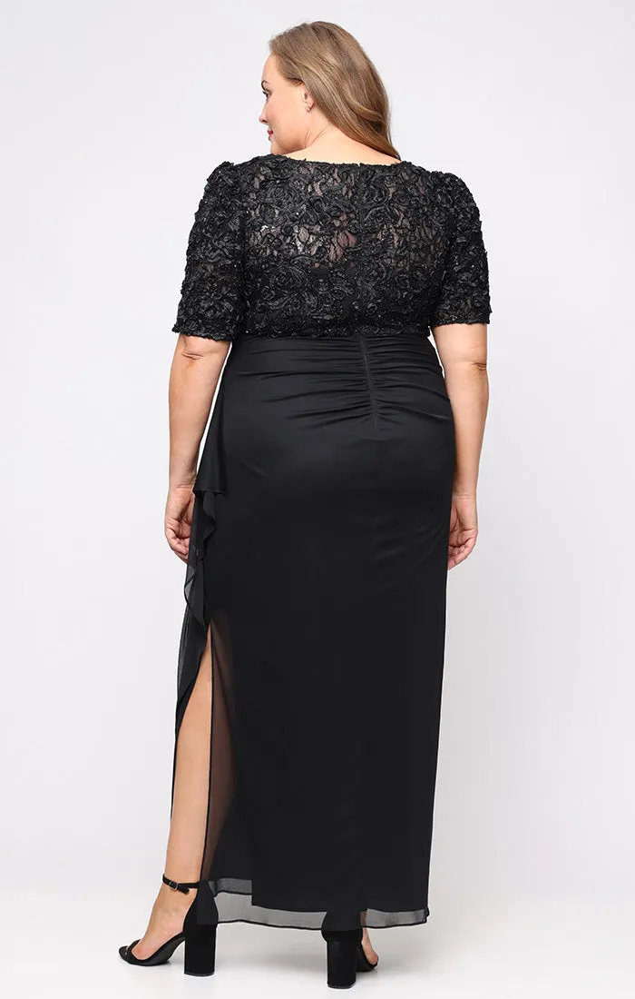 Plus Rebecca Puff Sleeve Detail Dress sold by Alex Evenings product image thumbnail 3