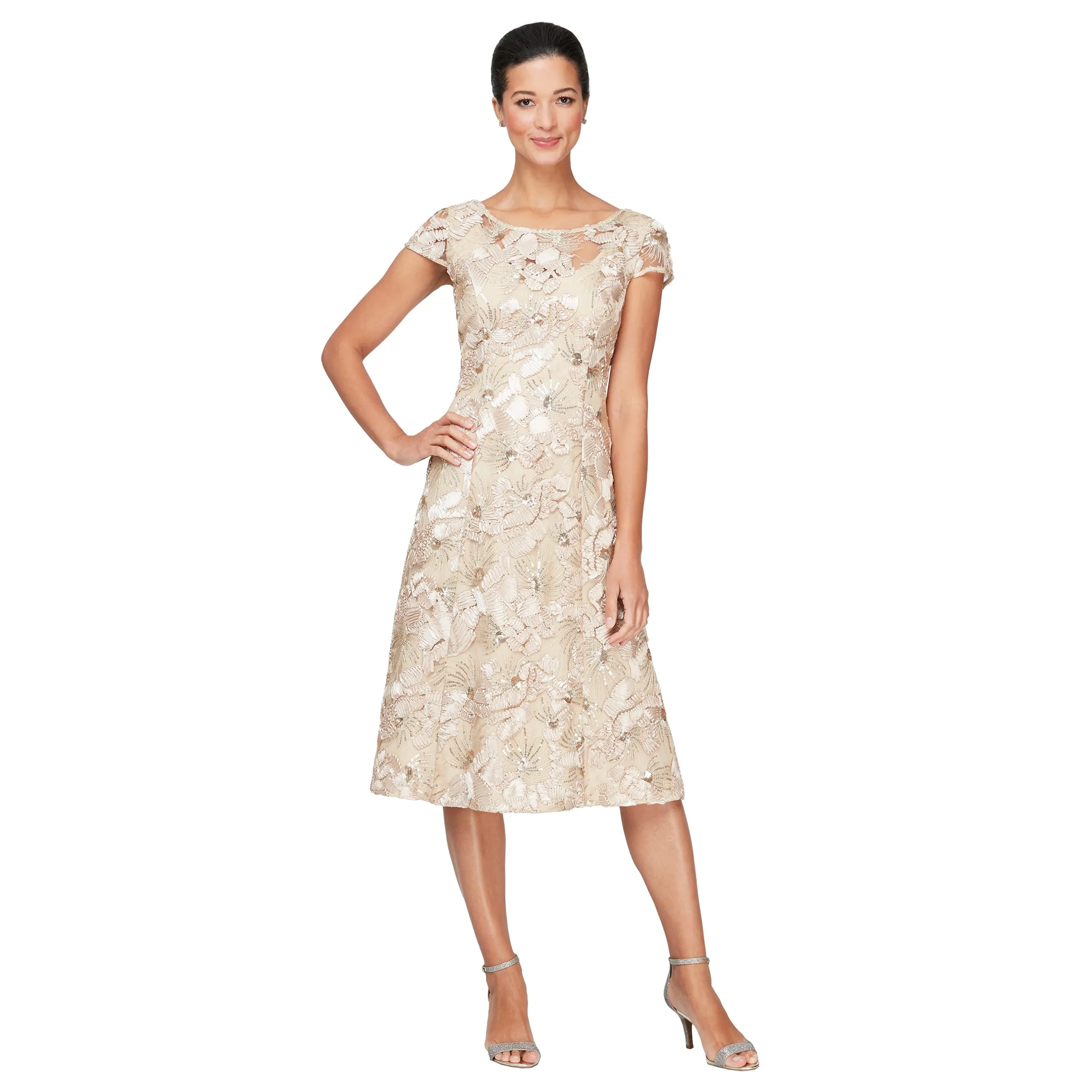 Soutache Party Dress sold by Alex Evenings product image thumbnail 2