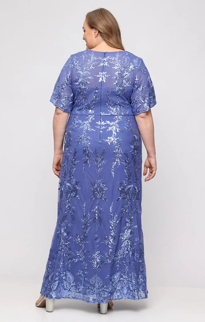 Plus Ella Sequin Gown sold by Alex Evenings product image thumbnail 3