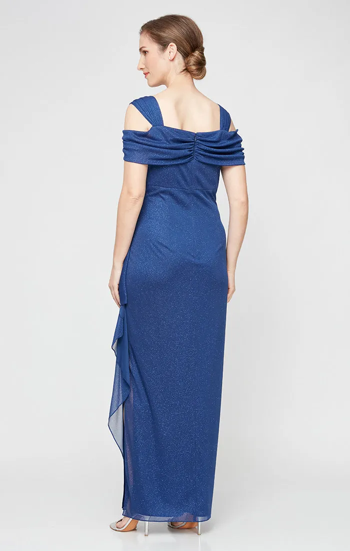 Plus - Hannah Glitter Mesh Gown sold by Alex Evenings product image thumbnail 5