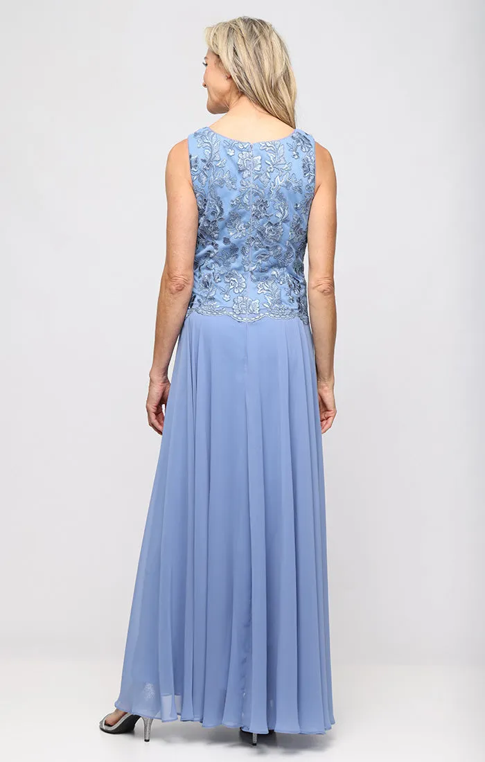 Petite Long Mock Jacket Dress with Scoop Neckline sold by Alex Evenings product image thumbnail 5