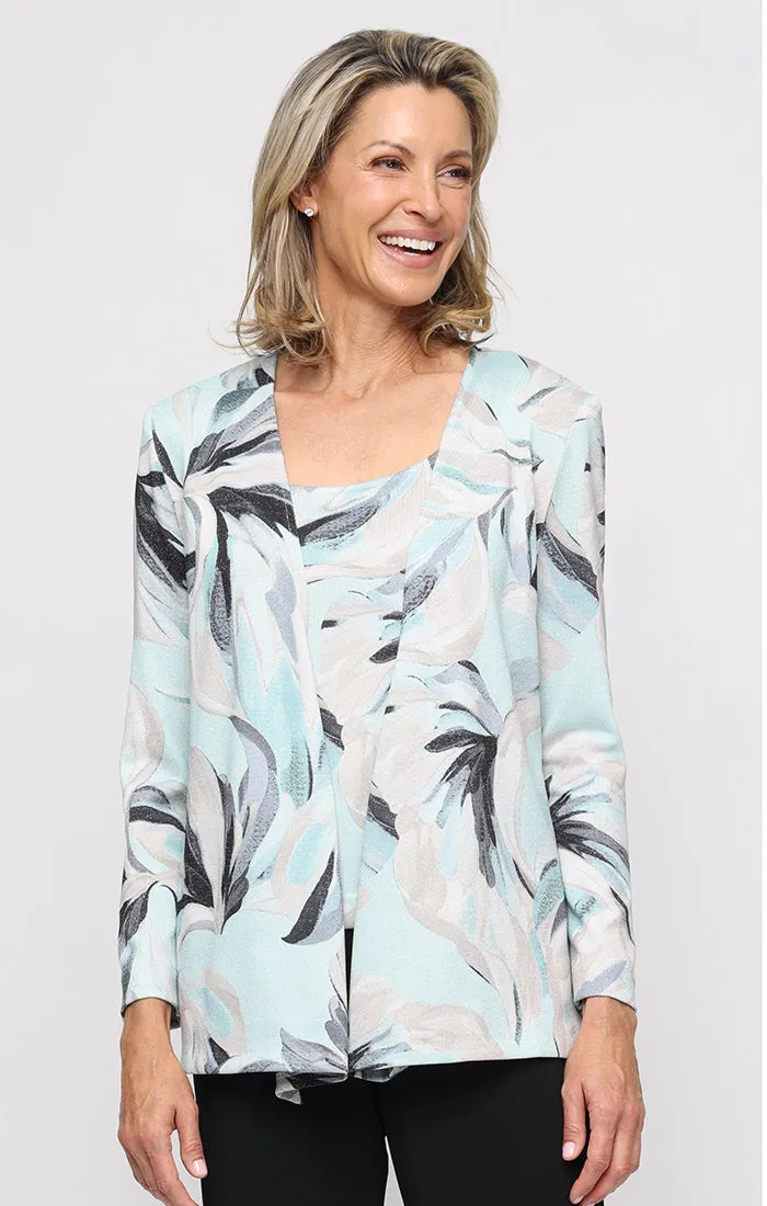 3/4 Sleeve Metallic Knit Twinset sold by Alex Evenings