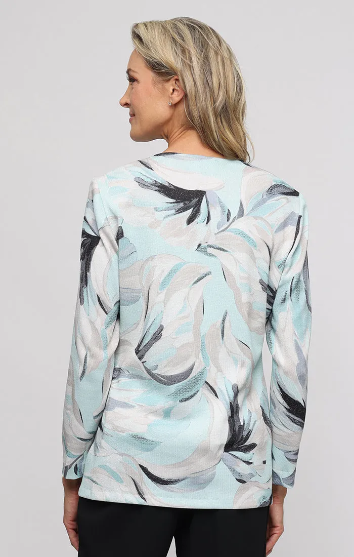 3/4 Sleeve Metallic Knit Twinset sold by Alex Evenings product image thumbnail 3