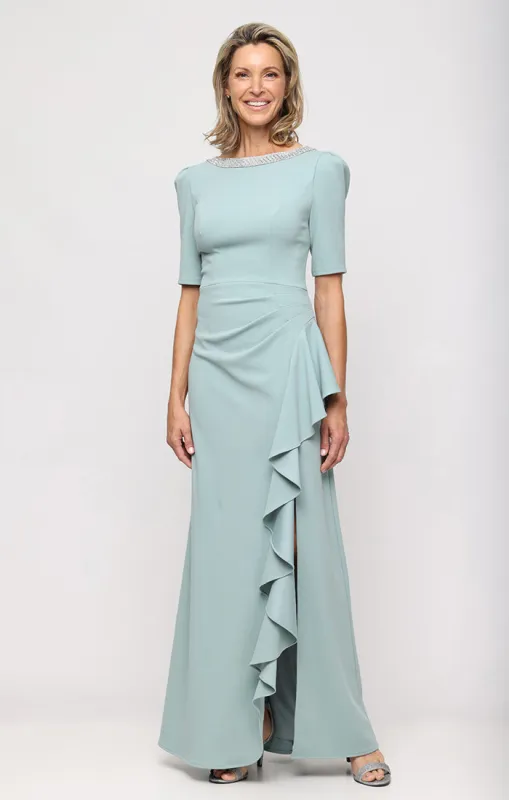 Plus Ashley Stretch Crepe Elbow Sleeve Dress made by Alex Evenings