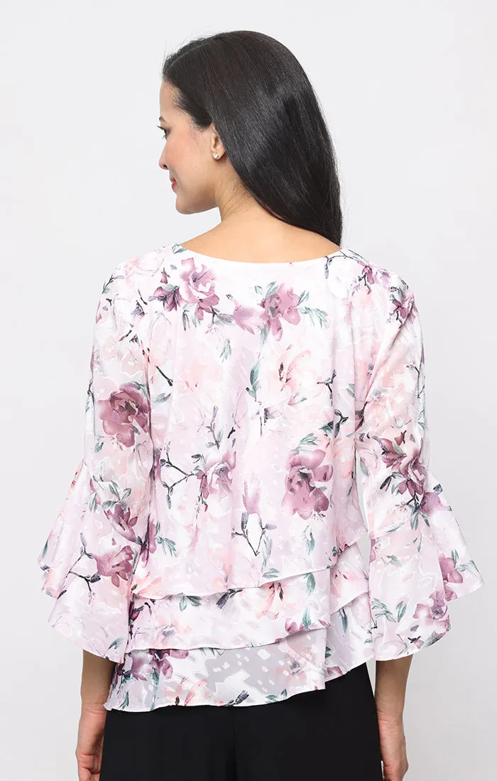 Petite Bell Sleeve Blouse sold by Alex Evenings product image thumbnail 2