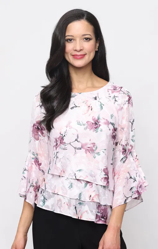 Petite Bell Sleeve Blouse made by Alex Evenings