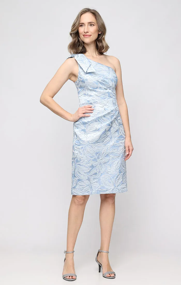 Regular - Jacquard One-Shoulder Cocktail Dress sold by Alex Evenings