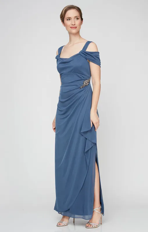 Regular - Camille Cowl Neck Gown made by Alex Evenings