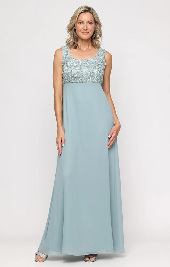 Empire Waist Dress with Soutache Lace Bodice & Jacket sold by Alex Evenings product image thumbnail 3