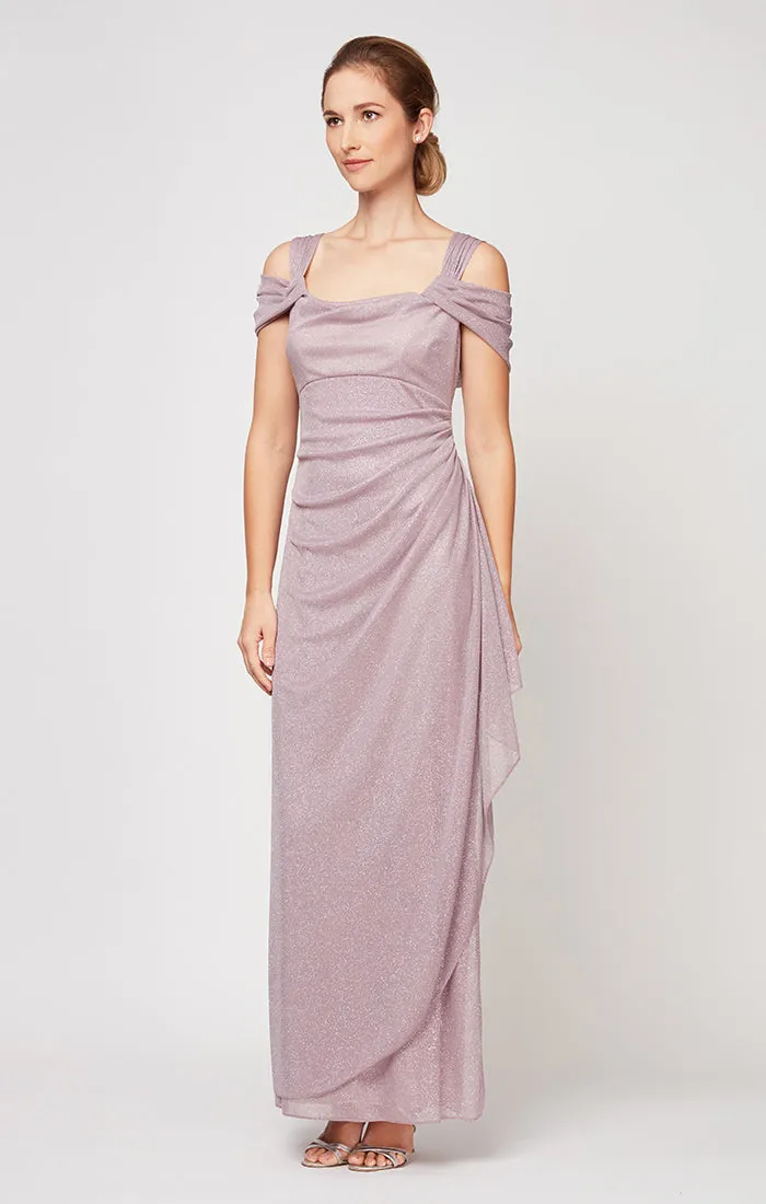 Regular - Hannah Glitter Mesh Gown sold by Alex Evenings product image thumbnail 4