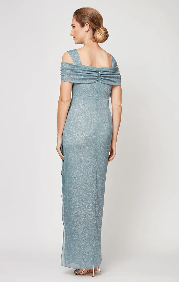 Regular - Hannah Glitter Mesh Gown sold by Alex Evenings