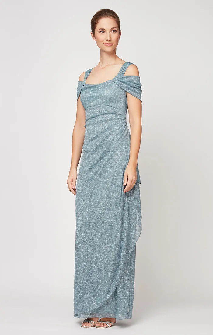 Regular - Hannah Glitter Mesh Gown sold by Alex Evenings product image thumbnail 2