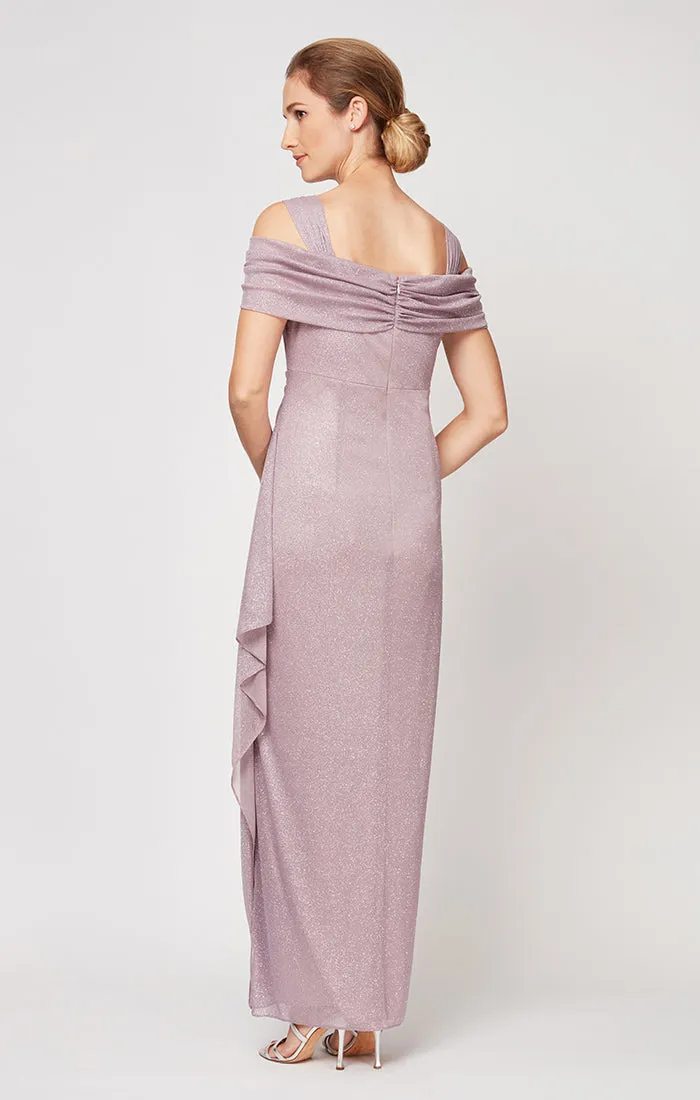 Regular - Hannah Glitter Mesh Gown sold by Alex Evenings product image thumbnail 3