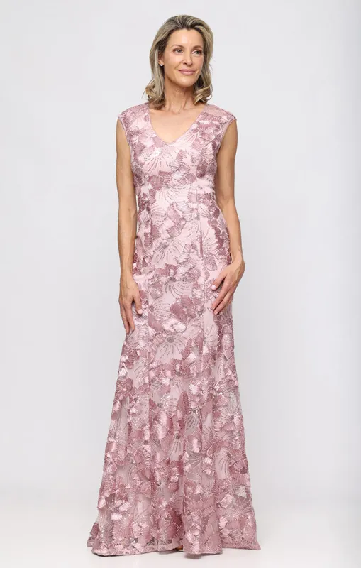 Regular - Francie Soutache Lace Gown made by Alex Evenings