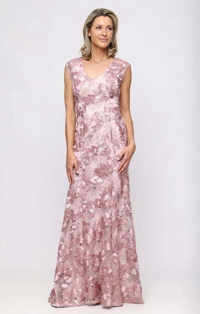 Regular - Francie Soutache Lace Gown sold by Alex Evenings