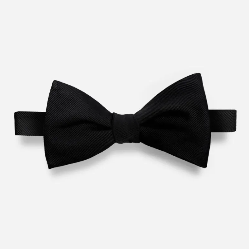 Grosgrain Solid Bow Tie made by Alex Evenings