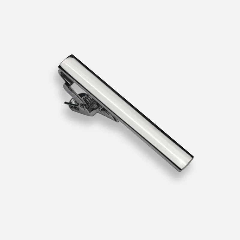 Silver Shot Tie Bar made by Alex Evenings