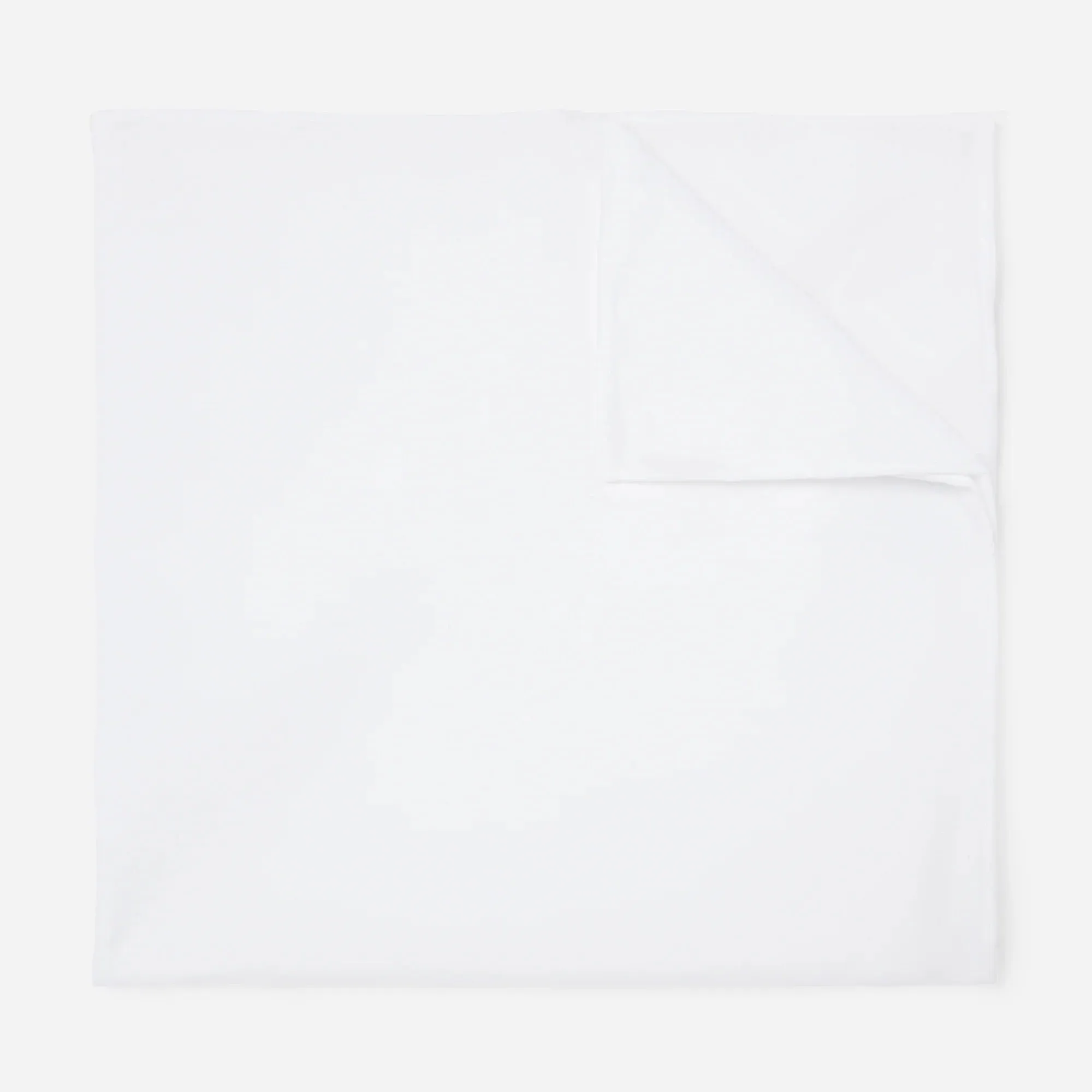 Solid White Cotton Pocket Square sold by Alex Evenings