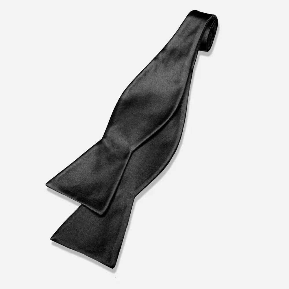 Solid Satin Bow Tie sold by Alex Evenings product image thumbnail 3
