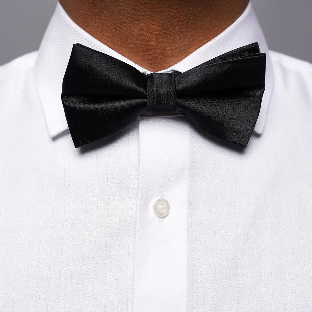 Solid Satin Bow Tie sold by Alex Evenings