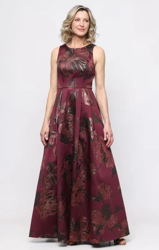 Margot Sleeveless Jacquard Dress made by Alex Evenings