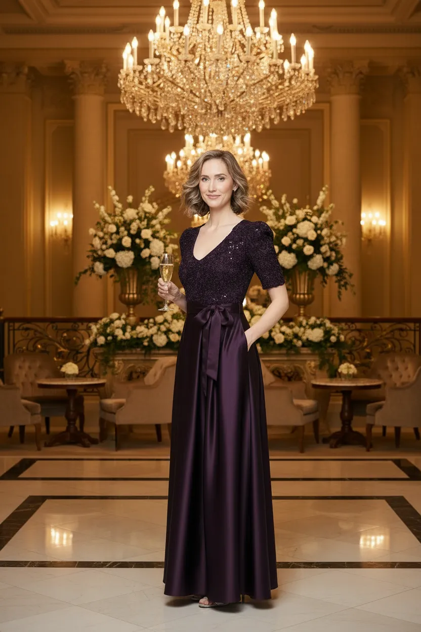 Catherine Empire Waist Soutache Dress sold by Alex Evenings product image thumbnail 4