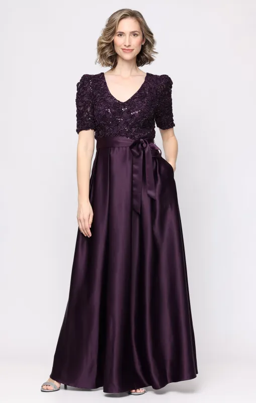 Catherine Empire Waist Soutache Dress made by Alex Evenings