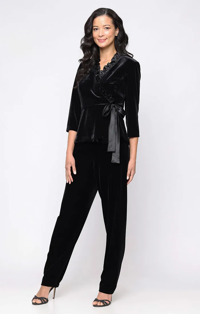Petite Slim Leg Pant With Elastic Waist sold by Alex Evenings product image thumbnail 3