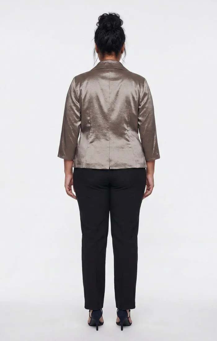 Plus 3/4 Sleeve Surplice Blouse with Tie Waist Detail sold by Alex Evenings product image thumbnail 3