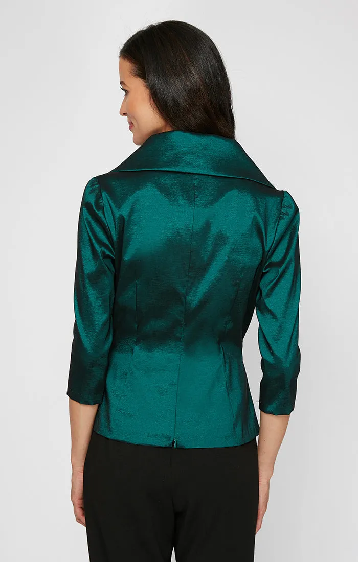 3/4 Sleeve Surplice Blouse with Tie Waist Detail sold by Alex Evenings product image thumbnail 2