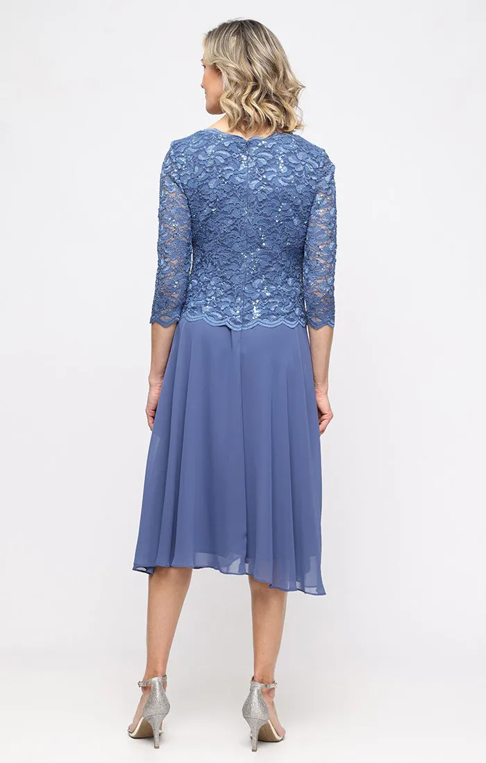Bella Sequin Lace Dress sold by Alex Evenings product image thumbnail 2